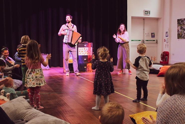 Performers making music