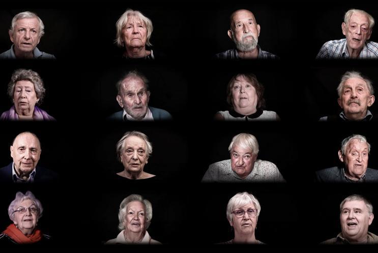 A gallery of people's portraits